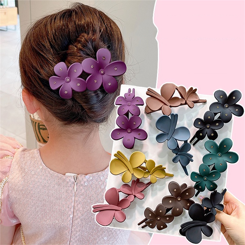 Kẹp Tóc Hình Cá Mập / Vịt Đính Hoa Phong Cách Hàn Quốc Cao Cấp Cho Nữ timetunnel