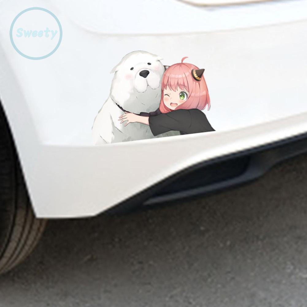 Anya Forger Sticker Hoạt Hình Dán Xe Hơi Hoặc Xe Máy Cuối Cùng Bằng vinyl