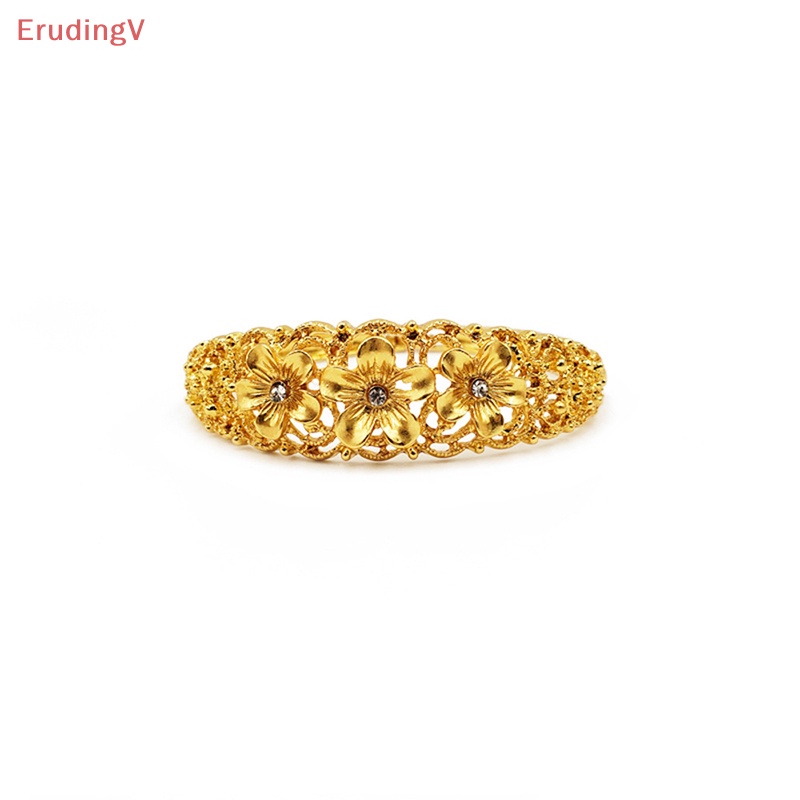 [ErudingV] Bộ Trang Sức Vòng cổ / Bông Tai / Nhẫn / Vòng Tay Màu Vàng Đồng Châu Phi Lớn Cho Nữ [Mới]