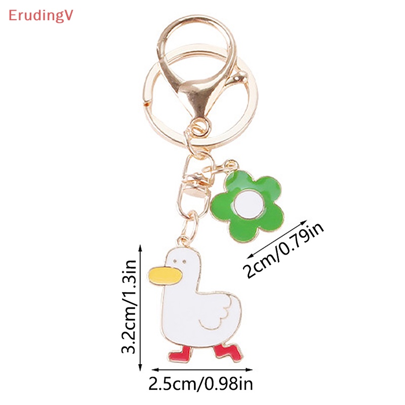 [ErudingV] Móc Chìa Khóa / Ba Lô / Túi Xách Trang Trí Hình Vịt Hoạt Hình Dễ Thương [Mới]