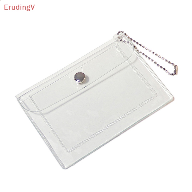 1 Túi Đựng Thẻ / Tiền Xu / ID Bằng PVC Trong Suốt Dễ Thương Cho Bạn Gái