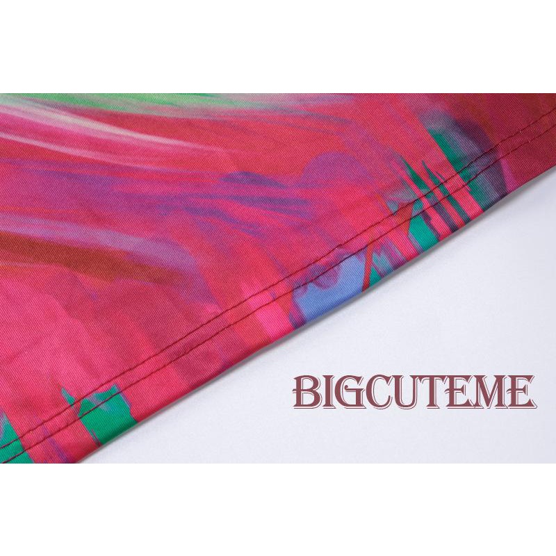 [] - Đầm Dài Hai Dây Ôm Dáng Không Tay Cắt Xẻ Họa Tiết Trừu Tượng Dự Tiệc Cho Nữ