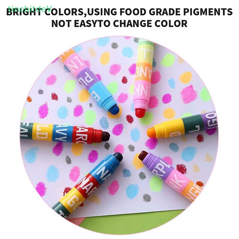 [TinchitdeV] Bút Đánh Dấu Đường Chỉ Màu Trơn Sáng Tạo Cao 12 Màu Cổ Điển [Mới]