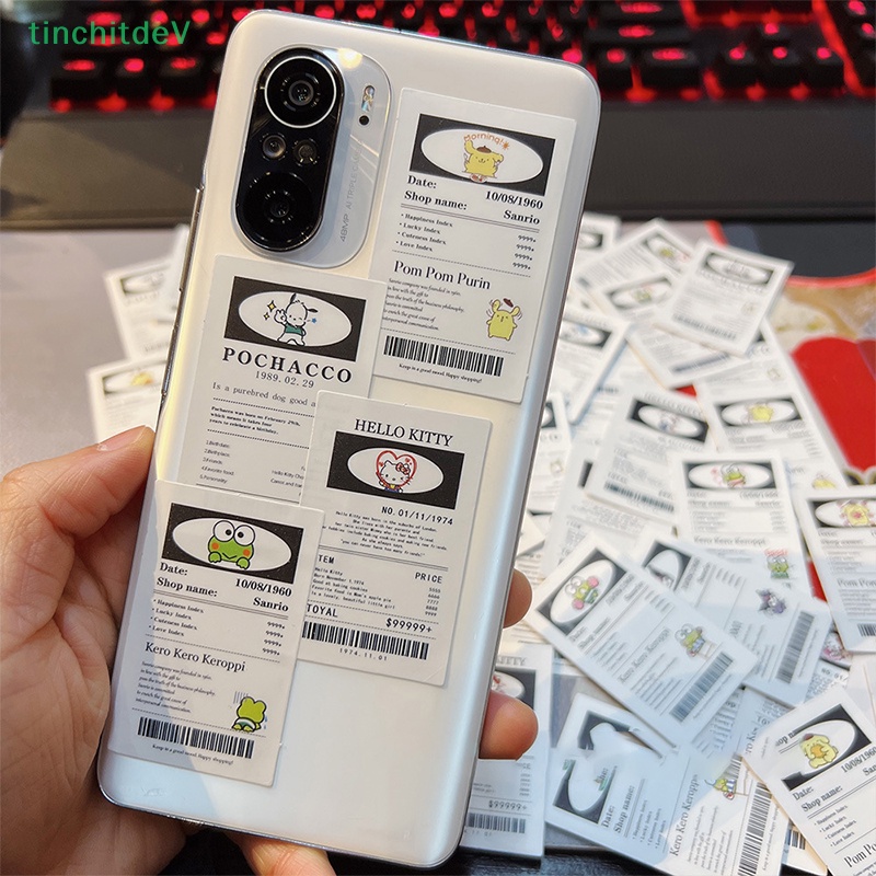 Bộ 65 Miếng Dán Trang Trí Sổ Tay Chống Thấm Nước Hình Vé Máy Bay Hoạt Hình Dễ Thương DIY