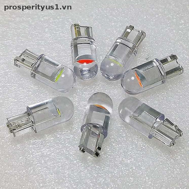 1 [prosperityus1] 2 Đèn Led T10 Cob 6000K Gắn Biển Số Xe Hơi