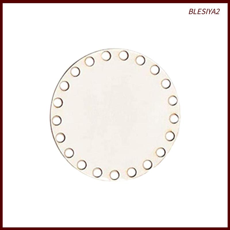 [Blesiya2] Rổ Gỗ Trơn Đáy Tròn Chạm Khắc Cho Giỏ Xách