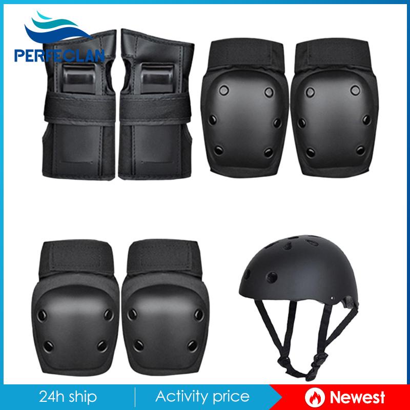 Set 7 Miếng Đệm Bảo Vệ Bánh Răng Xe Đạp / Giày Trượt Patin Cho Trẻ Em