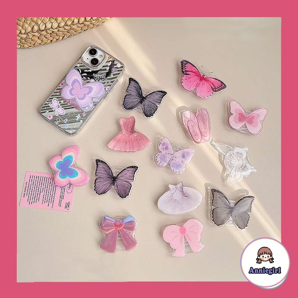 Giá Đỡ Điện Thoại Hình Bướm 3D Xinh Xắn Cho IPhone