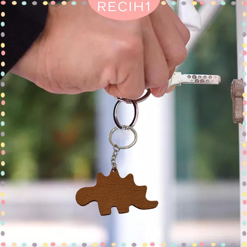 [Recih] Mặt Dây Chuyền Khủng Long Dino Trang Trí Túi Xách / Móc Khóa Thời Trang DIY
