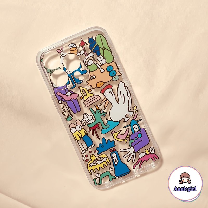 Ốp Điện Thoại TPU Mềm Chống Va Đập Họa Tiết Graffiti Cho IPhone 11 14 Pro Max 13 Pro Max 12 X XS XR 7 8 Plus