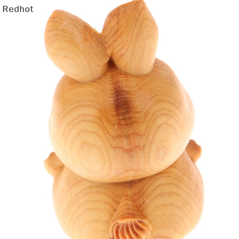 < Redhot > Mặt Dây Treo Trang Trí Túi Xách / Xe Hơi Thủ Công Hình Thỏ Tifu Mini Bằng Gỗ Khắc Thủ Công Dễ Thương Thích Hợp Làm Quà Tặng Cho Bé