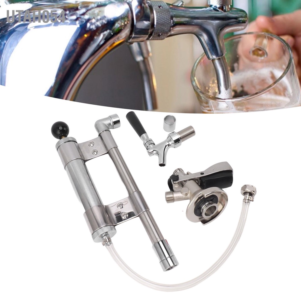 Utah054 Bơm Bia 8in Bằng Thép Không Gỉ Loại A Cho Tiệc Dã Ngoại Ngoài Trời Trong Nhà  Cắm Trại