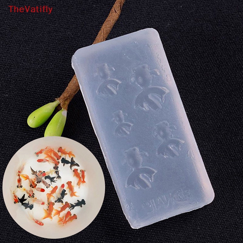 [Thevalifly] Bộ Khuôn Làm Trang Sức Bằng Nhựa Resin Hình Cá Vàng / Lá Sen Cỡ Nhỏ DIY HOT