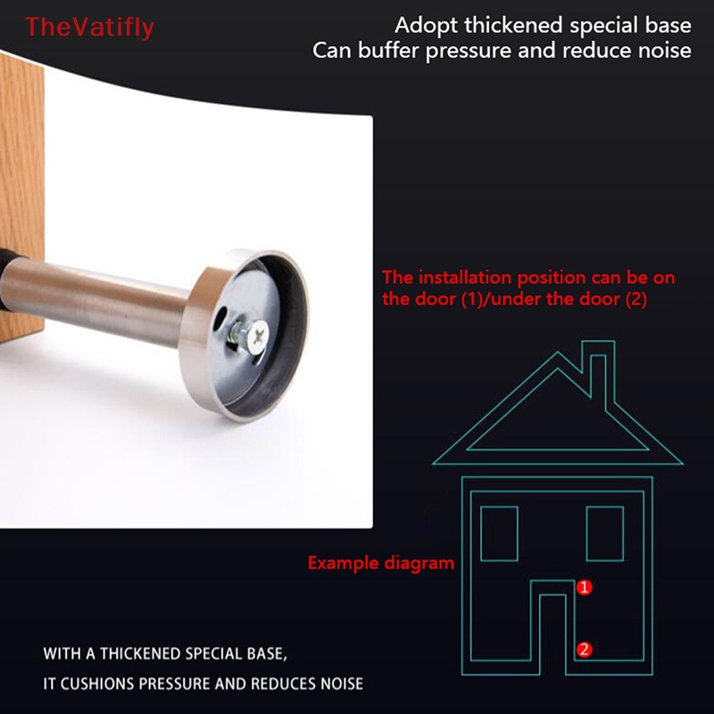 Giá Đỡ Chặn Cửa Nhà Tắm Bằng Cao Su Và Inox Chịu Được Sức Nặng Không Cần Khoan