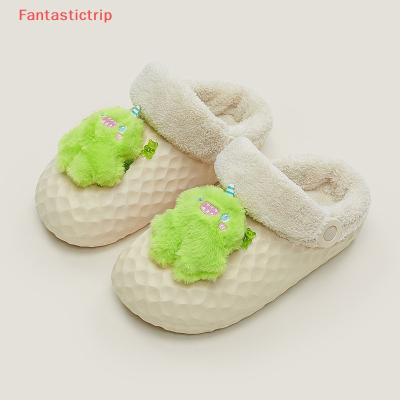 1 Cặp Giày Croc DIY Họa Tiết Hoa Hoạt Hình Dễ Thương Có Thể Tháo Rời Cho Bé