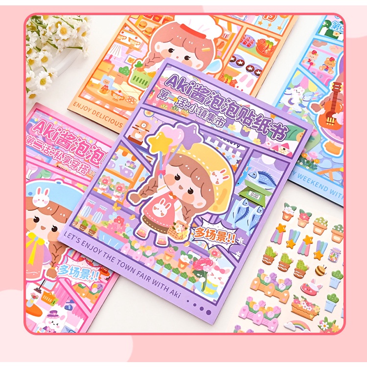Sticker Dán Trang Trí Lều Hình Phong Cảnh Sáng Tạo
