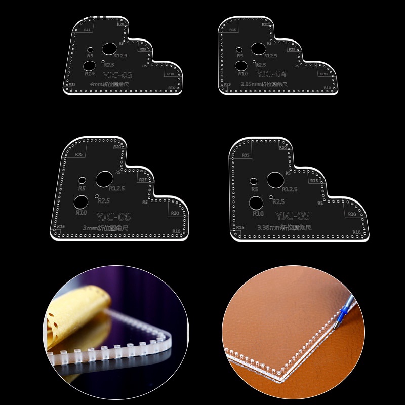 1 Khuôn Cắt Dập Nổi Trang Trí Sổ Tay / Đồ Da Bằng Acrylic DIY