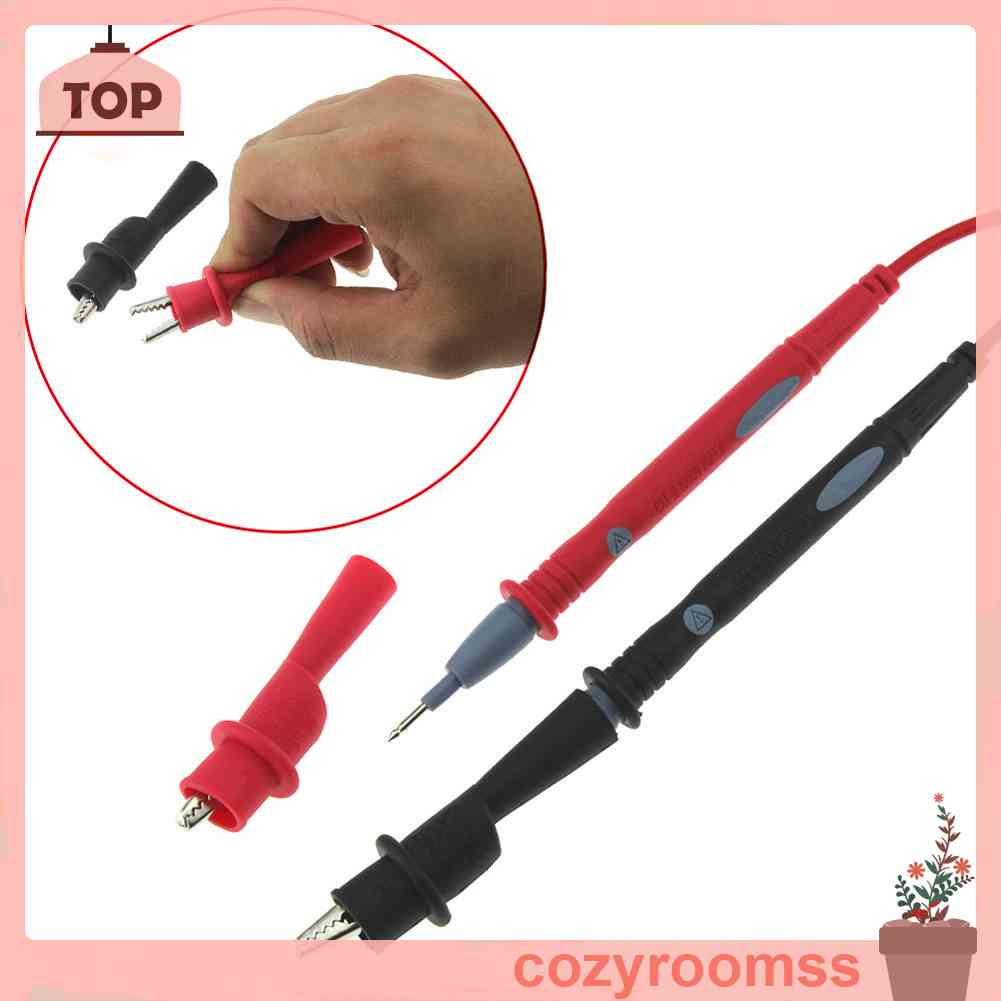 1 Cặp Kẹp Cá Sấu Thử Nghiệm Bằng Cao Su PVC Cho Vạn Năng Kế