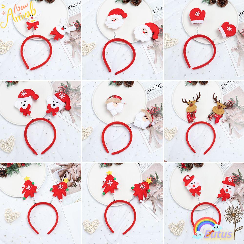 Băng Đô Cài Tóc Hình Sừng Tuần Lộc Thời Trang Giáng Sinh