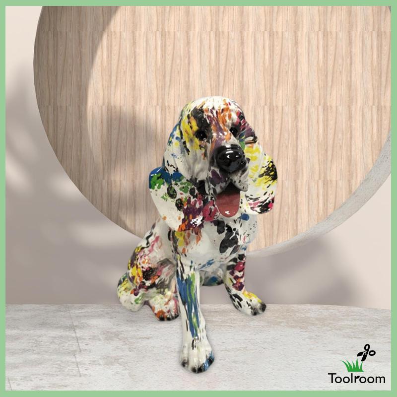 Mô Hình Tượng Chú Chó Nhiều Màu Sắc Dùng Trang Trí Nhà Cửa