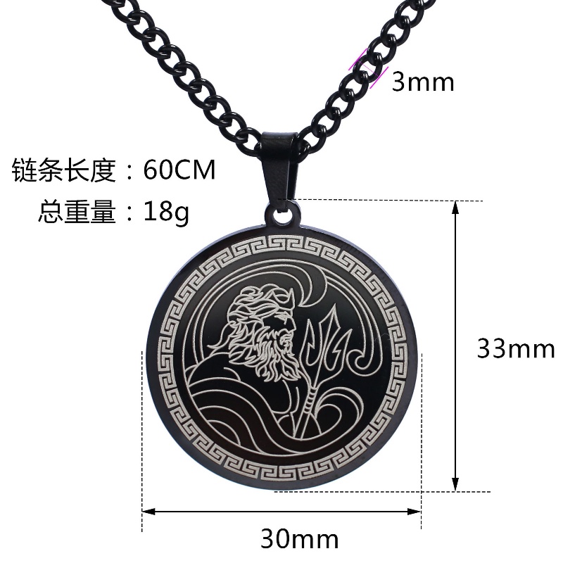 Z Vòng cổ Bằng Thép Titan Không Gỉ Phong Cách Hip Hop Cổ Điển Cho Nam Và Nữ