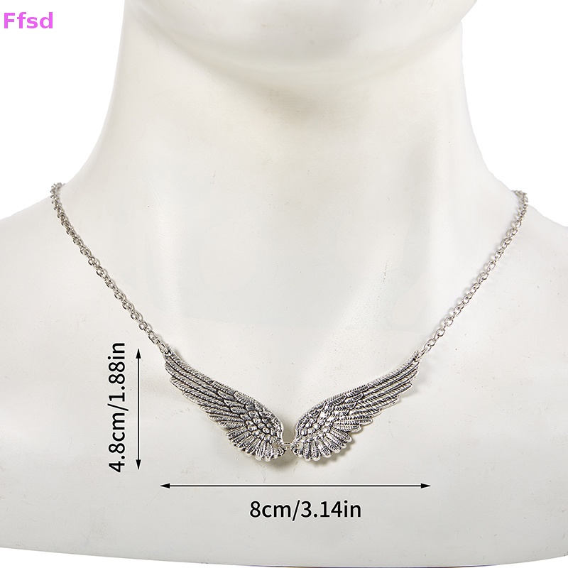 {Ffsd} Vòng cổ Mặt Hình Cánh Thiên Thần Bằng Hợp Kim Trang Sức Thời Trang Cổ Điển Cho Nữ * Bán Chạy