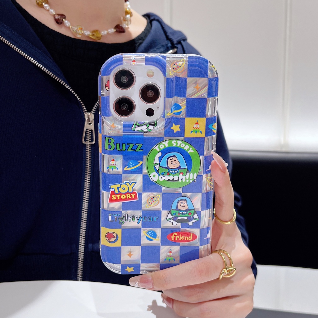 Ốp Điện Thoại TPU Mềm Trong Suốt In Hoạt Hình Alien Buzz Lightyear Cho iPhone 12 13 14 Pro Max