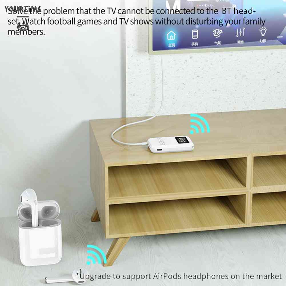 Bộ Thu Tín Hiệu Bluetooth 5.0 Có Màn Hình LED HD Cho Loa