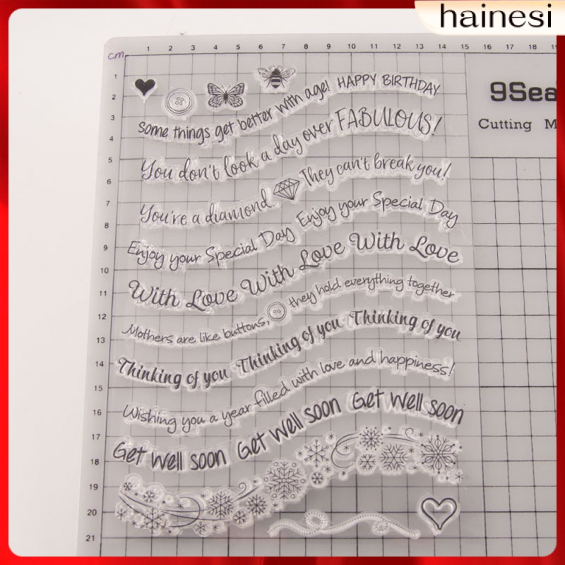 1 Con Dấu Silicon Trong Suốt In Tem Trang Trí Sổ Tay Diy