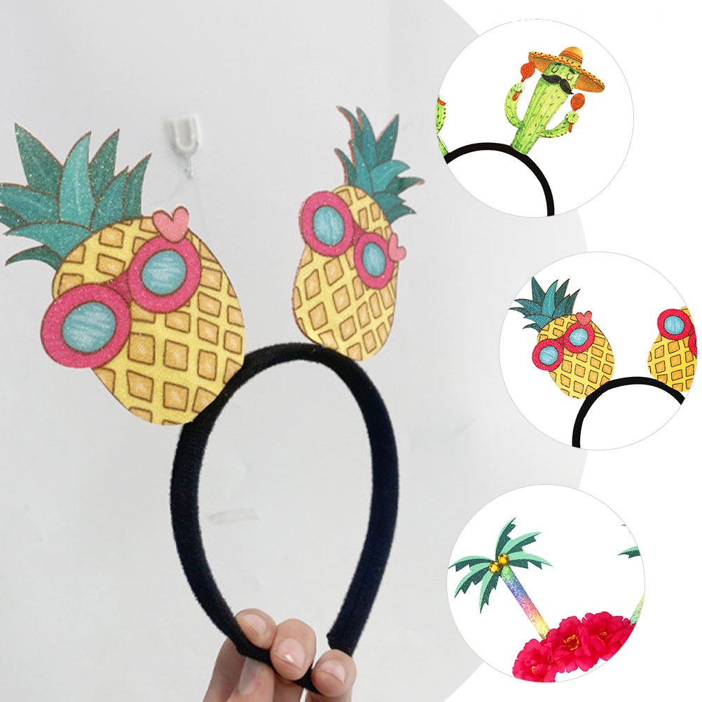 Set 5 Băng Đô Cài Tóc Hóa Trang Phong Cách Hawaii Cho Bé