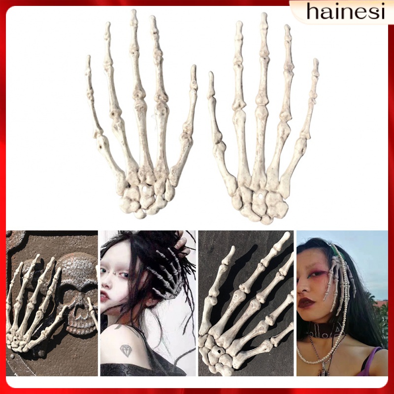 Set 2 Kẹp Tóc Hình Xương Bàn Tay Độc Đáo Cho Nữ