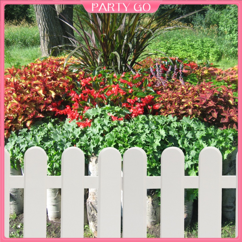 Bộ 2 Hàng Rào Trắng Nhỏ Xinh Trang Trí Sân Vườn