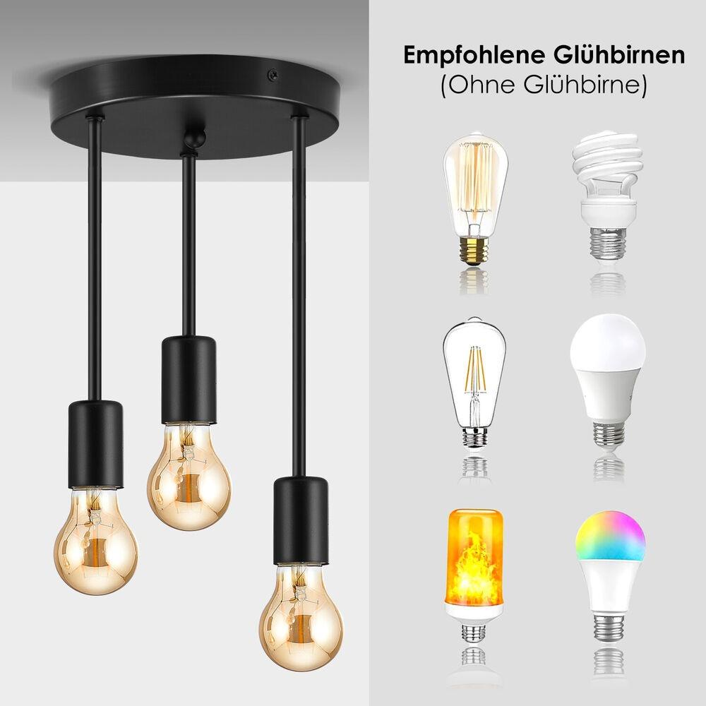 Chuôi Đèn Kim Loại Treo Trần Nhà Phong Cách Retro Hiện Đại 1