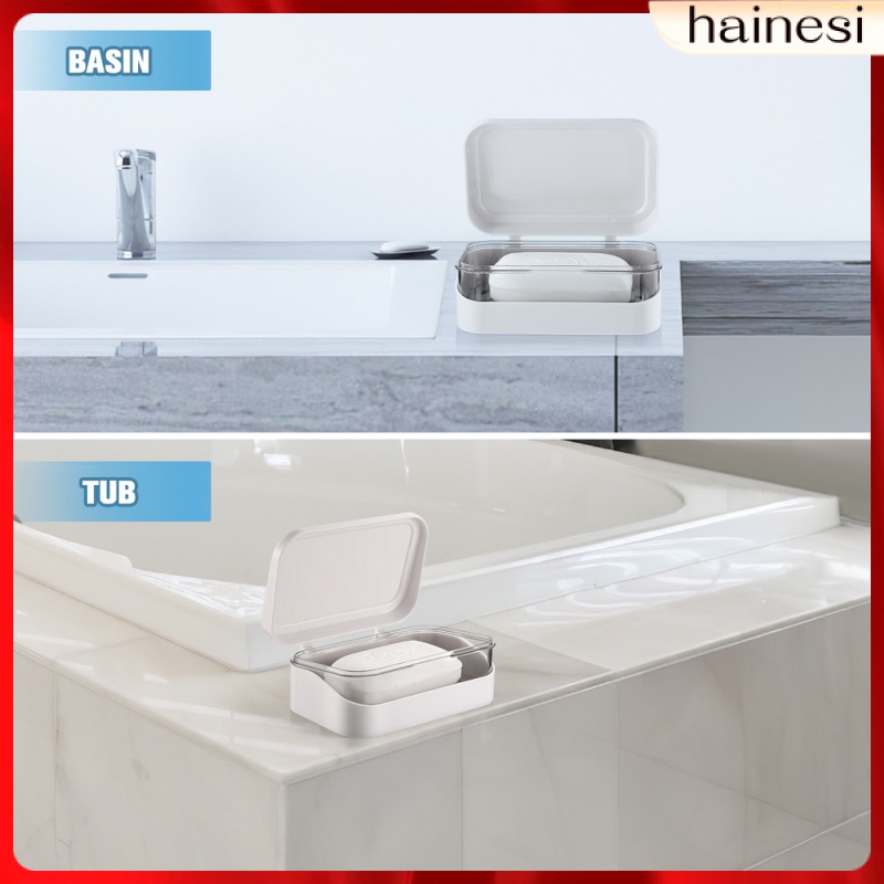 Khay Đựng Xà Phòng Bằng Nhựa Nắp Lật Tiện Dụng Khi Đi Du Lịch