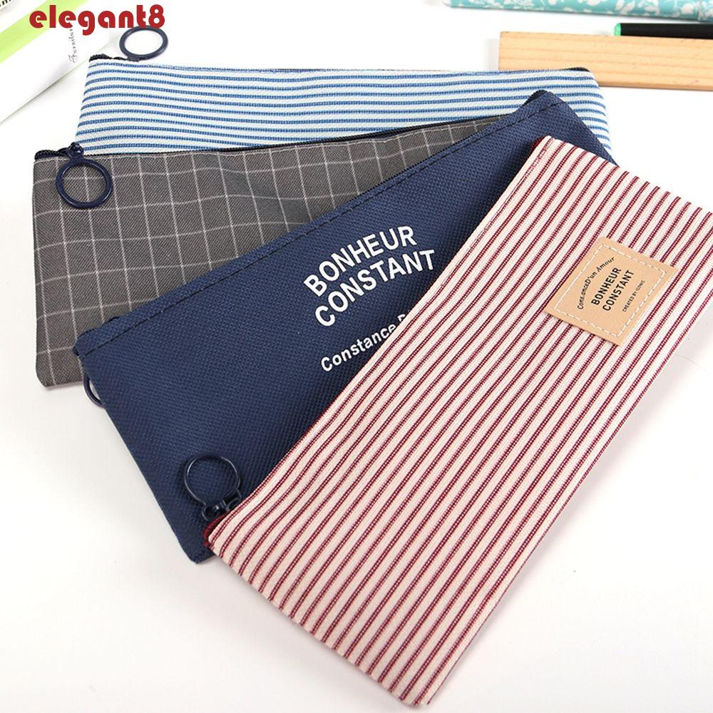 Túi Đựng Bút Bằng Vải Canvas Thiết Kế Dễ Thương Sáng Tạo Cho Bé