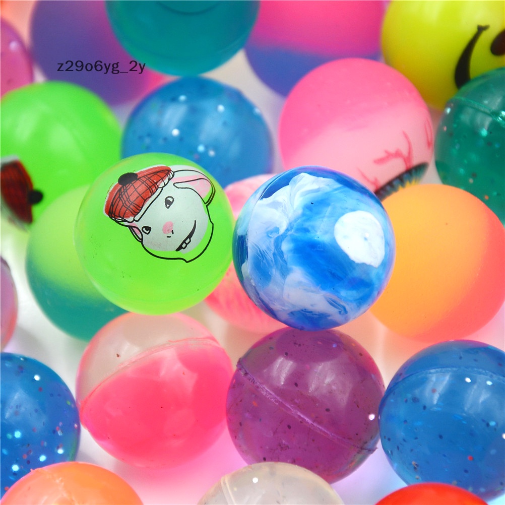 10 quả bóng nảy 25mm Bóng cao su đàn hồi trẻ em chất lượng cao bóng trẻ em chơi pinball mới