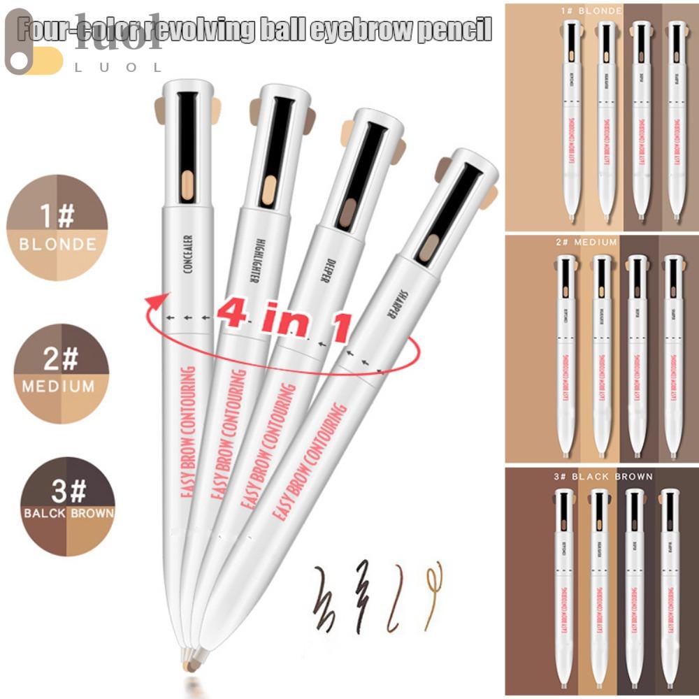 1 Bút Kẻ Mắt / Lông Mày 4 Trong 1 Chống Nước Chống Mồ Hôi Dễ Sử Dụng