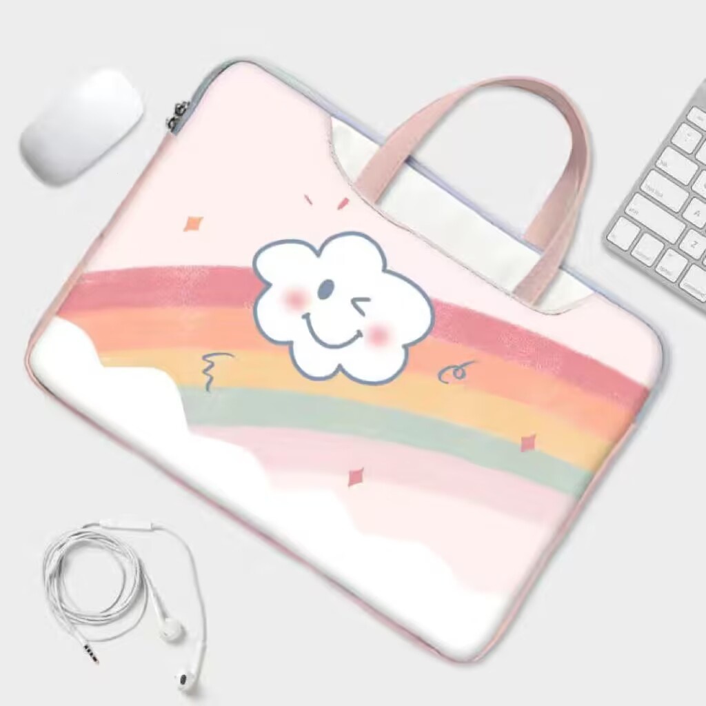 Túi Đựng Laptop Chống Thấm Nước Chống Sốc Họa Tiết Hoạt Hình Cho 13 14 15.6 inches