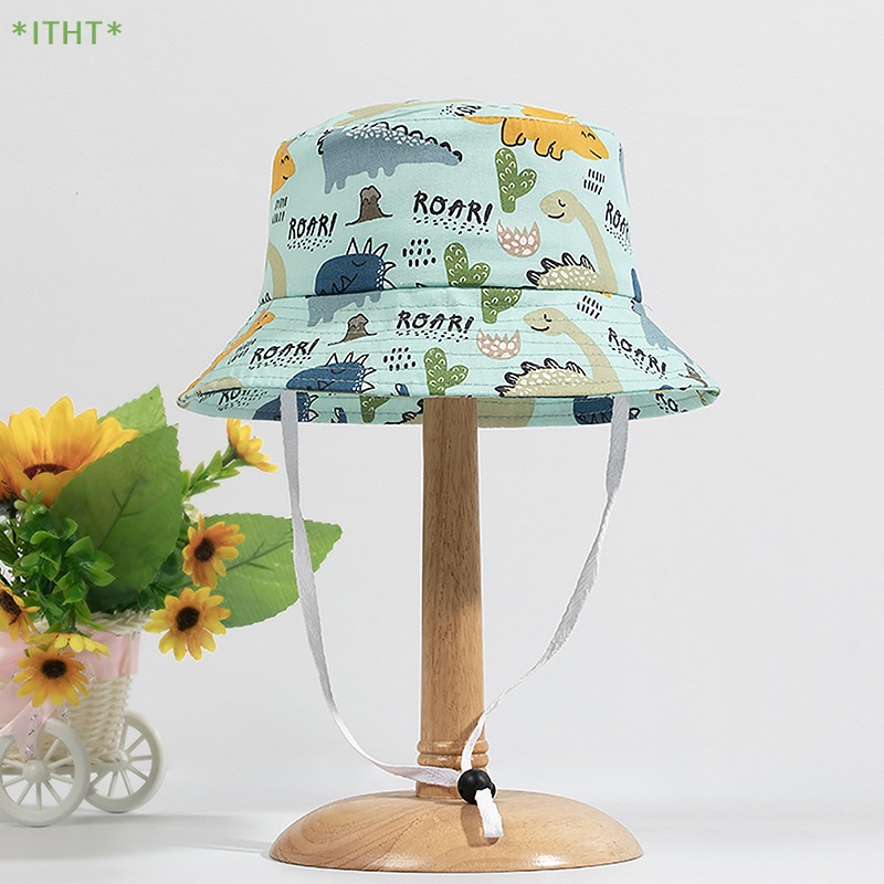 Mũ Tai Bèo Chống Nắng Thoáng Khí In Họa Tiết Hoạt Hình Có Thể Điều Chỉnh Cho Bé Mới