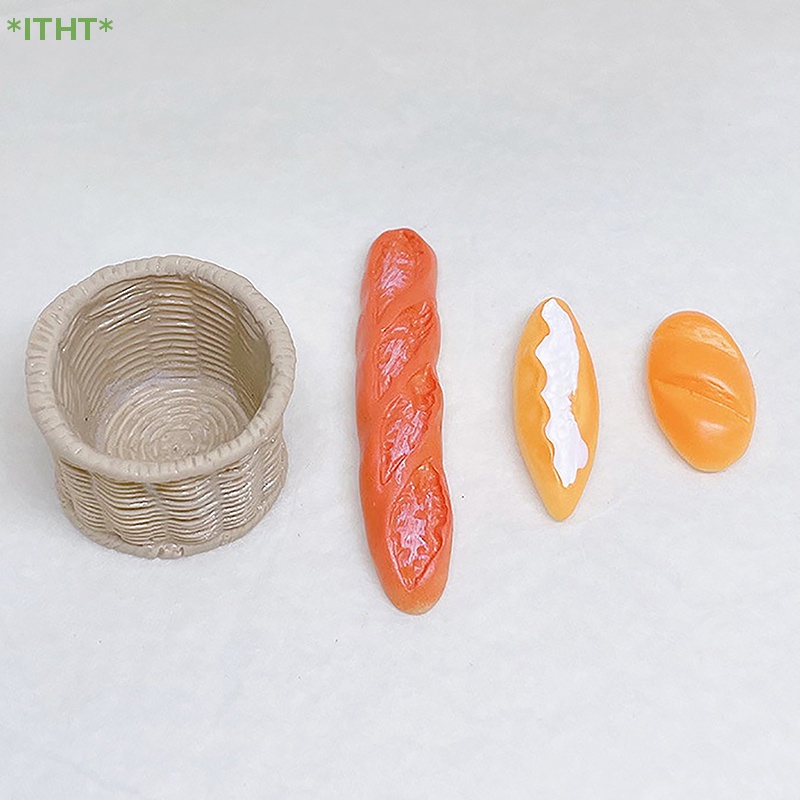 Set 4 / 5 Bánh Mì Giả Mini Tỉ Lệ 1: 12 Trang Trí Nhà Búp Bê Mới