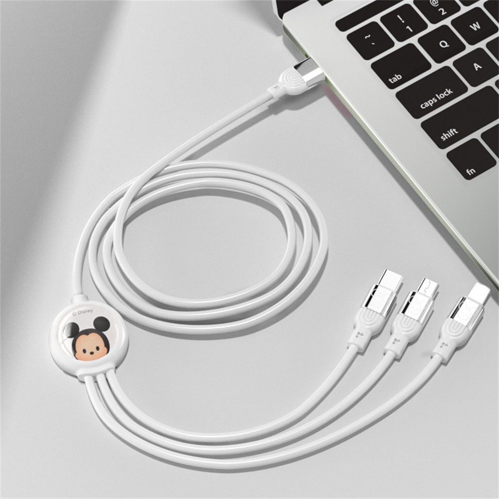 Dây Cáp Sạc Nhanh 5a 1 Trong 3 Tự Động Bật Tắt Hình Nhân Vật Hoạt Hình sanrio Dễ Thương Cho android apple type-c