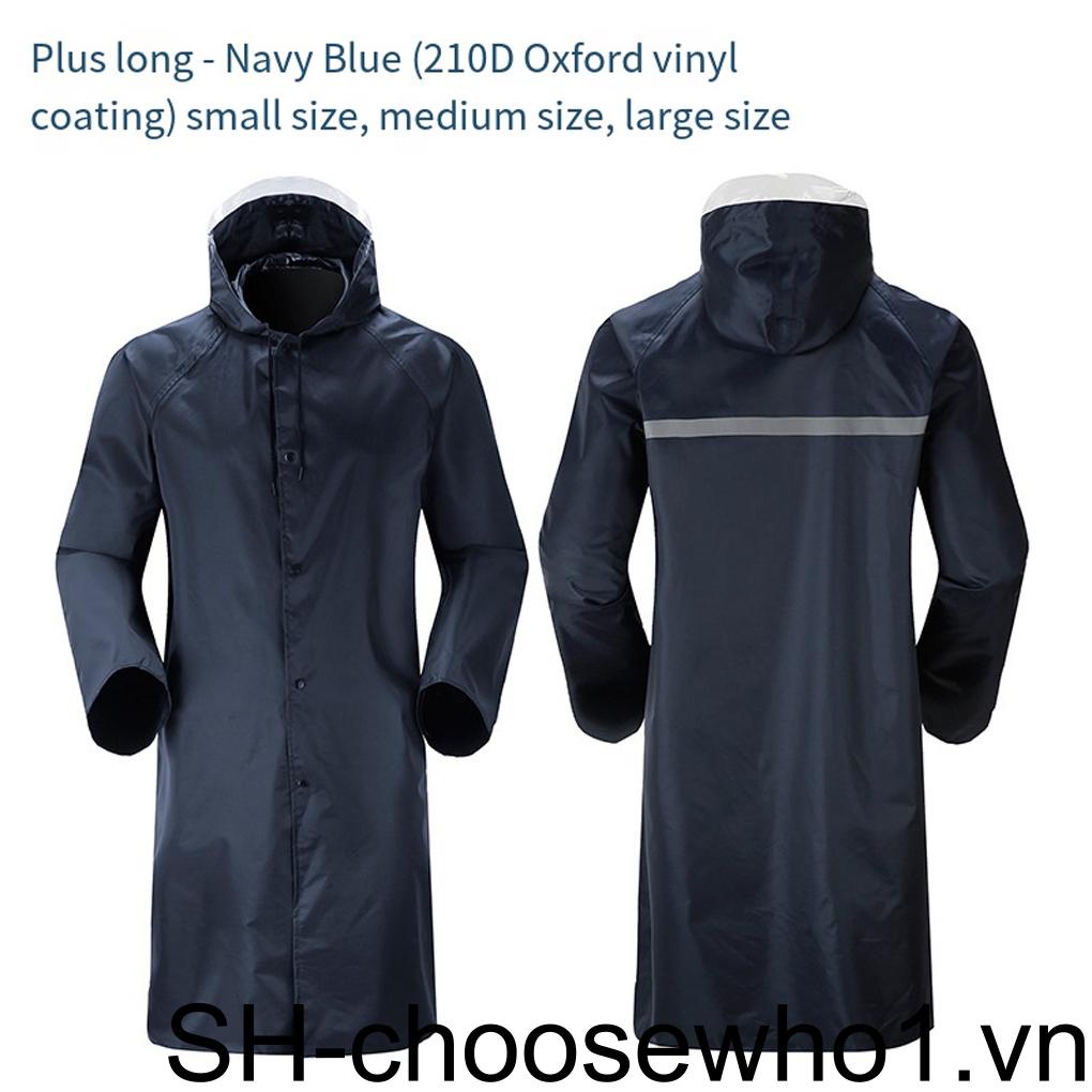 Áo Mưa Dáng Dài Có Mũ Trùm Gọn Nhẹ Chống Nước Chống Gió Có Khóa Kéo Cho Hoạt Động Ngoài Trời