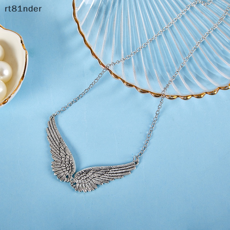 Rt Vòng Cổ Choker Bằng Hợp Kim Mặt Hình Cánh Thiên Thần Phong Cách Vintage Thời Trang Cho Nữ
