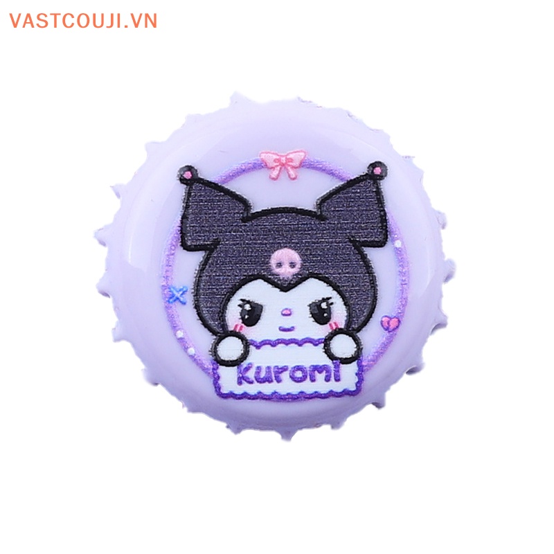 Set 10 Kẹp Tóc Hình Mèo Hoạt Hình Dễ Thương Bằng Nhựa Resin DIY