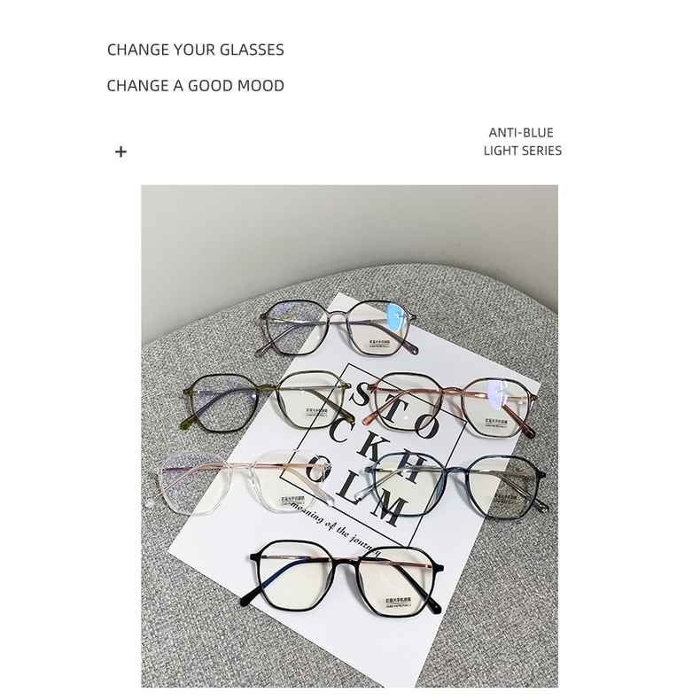 Mắt Kính TR90 Chống Bức Xạ Phong Cách Hàn Quốc Cho Nam Và Nữ