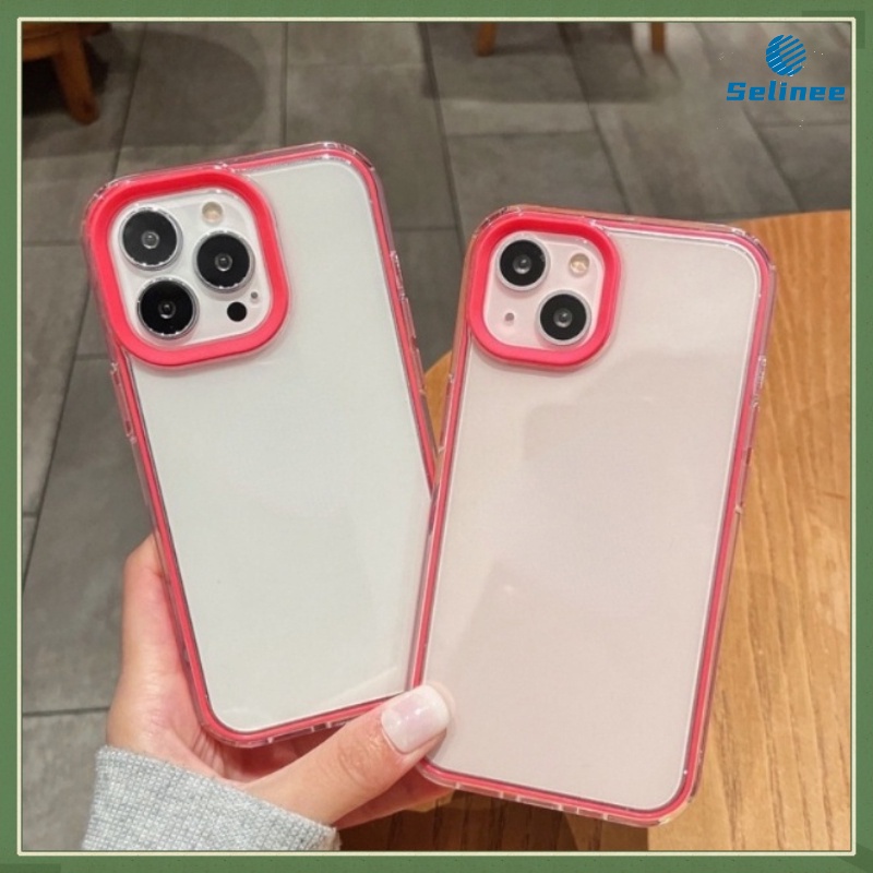 Ốp Điện Thoại TPU Mềm Trong Suốt Dày Dặn Chống Rơi Có Khung Tháo Rời 3 Trong 1 Cho IPhone 14 13 12 11 Pro Max X Xs Max XR 8 7 Plus