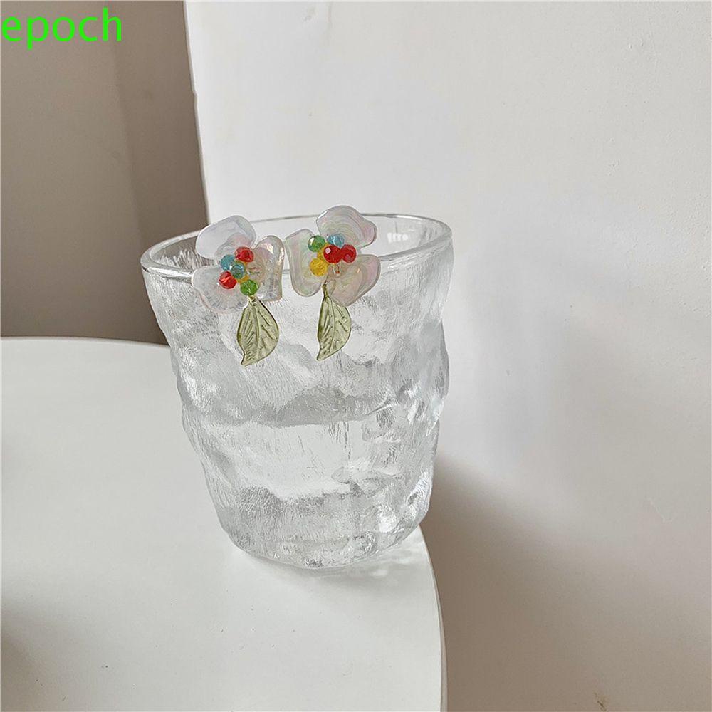 Epoch Bông Tai Acrylic Hình Hoa Phong Cách Hàn Quốc Cá Tính Cho Nữ