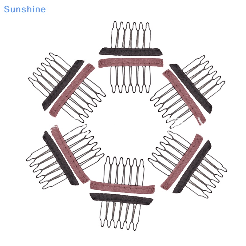 Set 10 Lược Kẹp Nối Tóc Giả Bằng Kim Loại Tiện Dụng