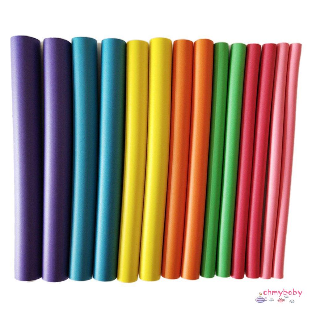 [InStock] Tự Làm Dụng Cụ Uốn Tóc Mềm Mại Con Lăn Ngọc Trai Bông Cuộn Xoăn Bánh Mì Bendy Flexi Thanh Xoắn Ốc Cong [Z/6]