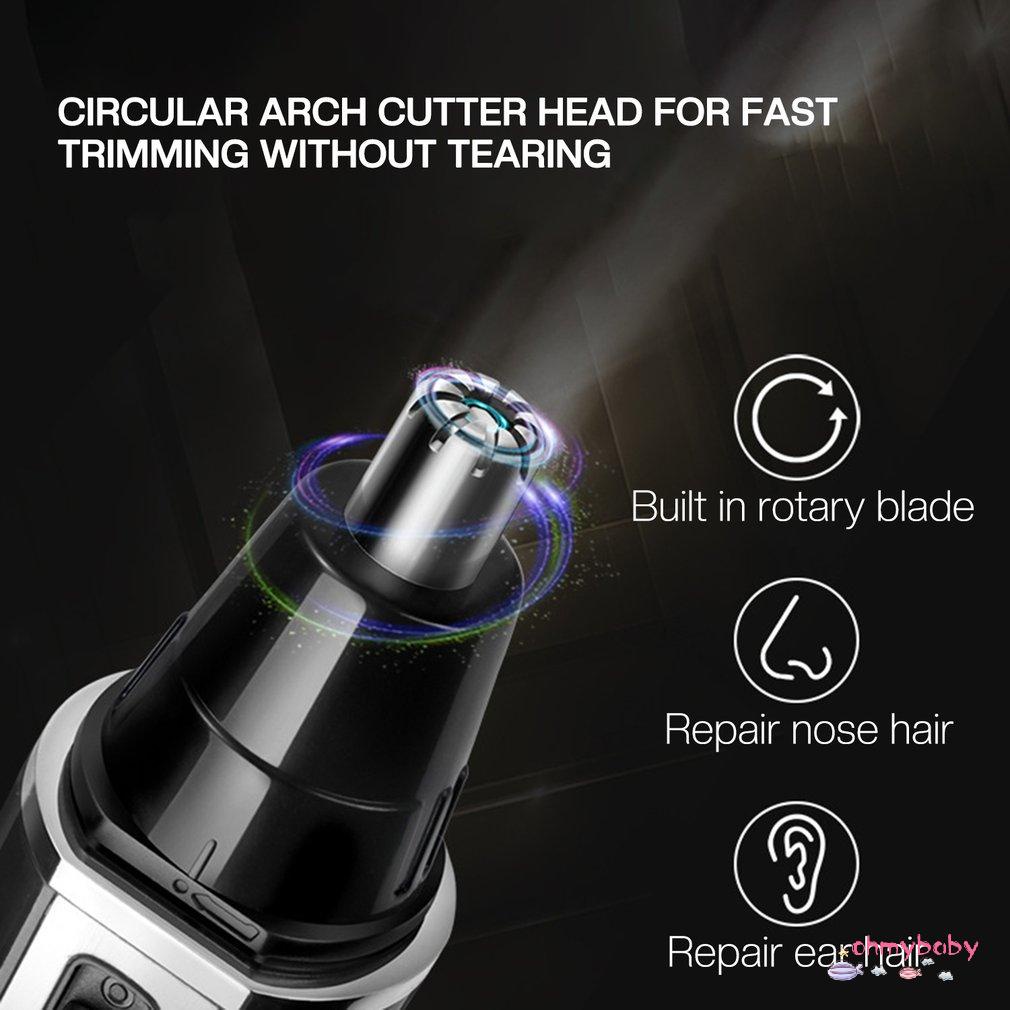 [Ready] Tông Đơ Cắt Tóc Mũi Chuyên Nghiệp 4 Trong 1 Sạc Điện Và Tai Máy Cạo Râu Chăm Sóc Cá Nhân Thiết Bị Tẩy Lông [Z/16]